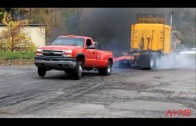 Semi vs Dually Tug O War Daisy Dukes Truck Show