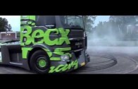 Drift by truck – MAN TGS 18.1100 Topspeed 215 km/h