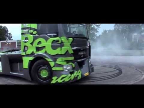 Drift by truck – MAN TGS 18.1100 Topspeed 215 km/h
