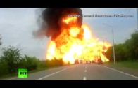 Vidéo de l’explosion de la citerne sur le NJ Turpike par une dashcam!