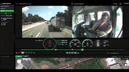 La dashcam film l’inattention d’un chauffeur de camion